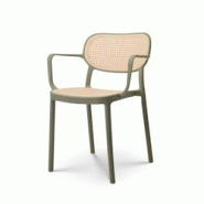 Kosmi Chaise de salle à manger Verte style vintage avec accoudoirs - 3760301693871 Kosmi Chaise de salle à manger Verte style vintage avec accoudoirs - 3760301693871