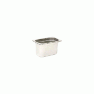 Plateau gastronorme Comas GN 1/4 CM.26,5 x 16,2 x 6,5 cm en acier inoxydable 18/10 - gris Acier inoxydable 18/10 8425734105876