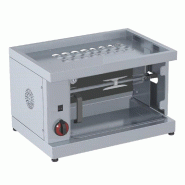 Rotissoire poulets electrique s avec lumière vitroceramique 1 broches = 3 poulets - 735x450x410 mm - 1551 W 230/1V - 53034M0L Eurast - inox 53034M0L