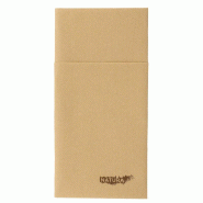 Serviette-étui pour couverts intissé kraft 40x40cm - par 700