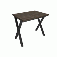 SKRAUT HOME Table à manger, 140x90x74 cm, Pour 6 personnes, Meubles de Salon, Chêne foncé - beige Bois manufacturé 533_11