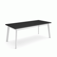 SKRAUT HOME Table à manger, 200, Pour 10 personnes, Pieds en bois, Noir - noir Bois manufacturé 391_37
