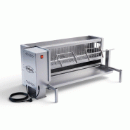 Tournebroche professionnel MONO – Broche Ø20 mm x 120 cm – Capacité 60 kg – Feu de bois – Fabrication française – REVOGRILL - inox 3701777100272