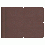 VidaXL Écran de balcon marron 75x700 cm 100% polyester oxford Modèle Ombre Panorama Pro - 4000382