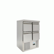 Armoire réfrigérée statique à 4 tiroirs. Thermostat électronique et dégivrage automatique. Dimensions 90x70x85(h) cm. ForCold by FIMAR G-S9014D-