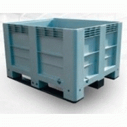 Caisse-palette en plastique recyclable - Résistante aux produits chimiques corrosifs - Idéale pour stockage industriel - Plusieurs dimensions disponibles Caisse-palette en plastique recyclable - Résistante aux produits chimiques corrosifs - Idéale pour stockage industriel - Plusieurs dimensions disponibles