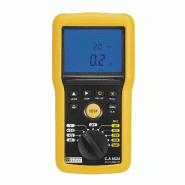 CHAUVIN ARNOUX - CA 6524 - Contrôleur d'isolement 50V/100V/250V/500V/1000V 200 Gohm - Mesure de capacité - Boîtier IP54