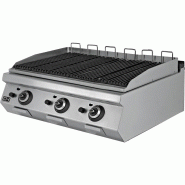 Climahosteleria Barbecue à gaz de table en pierre volcanique 30,90 kW 1200x900x300h mm EMPPLS9LG030 Istanbul Line 900 - EMPPLS9LG030