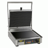 Contact-grill vitrocéramique spécial panini plaques lisse et rainurée GVS 335 L Roller Grill - inox GVS 335 L Contact-grill vitrocéramique spécial panini plaques lisse et rainurée GVS 335 L Roller Grill - inox GVS 335 L
