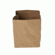 Corbeille à pain brun lavable COSY & TRENDY 10x10x12 cm - par 10