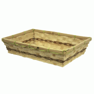 Corbeille bambou rectangle Tarko 33x23 - BAMBOU Corbeille bambou rectangle Tarko 33x23 - BAMBOU