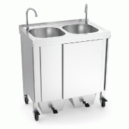 Évier d'enregistrement portable autonome pour grands événements Évier d'enregistrement portable autonome pour grands événements 800x500x850 mm H