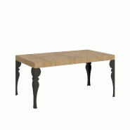 Itamoby Table Extensible Paxon Premium 120/380X90 Cm Chêne Naturel Avec Pieds Anthracite - marron 8050598908129