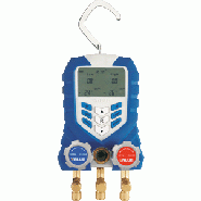 Manomètre 2 voies en coffret - R22, R134a, R404A & R407C - avec 3 flexibles 1,5 m