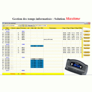 Logiciels de gestion des temps et horaires
