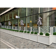 Paravent avec jardinière aux formes élégantes - Taille 102.5 x 38 x 150 cm - OASIdehor Elegance - Napoli