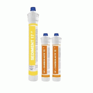 Renouvellement annuel 3 cartouches Logico - 1 sédiment 50 microns, 2 ultrafiltration charbon actif Renouvellement annuel 3 cartouches Logico - 1 sédiment 50 microns, 2 ultrafiltration charbon actif