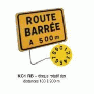 Signalisation de chantier important - KC1RB - Disque rotatif de distance 100 à 900m Signalisation de chantier important - KC1RB - Disque rotatif de distance 100 à 900m