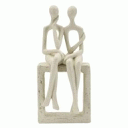 Statuette en polyrésine Stons 11.5 x 9 x 25 cm Mauro Ferretti - beige 012038000C_0