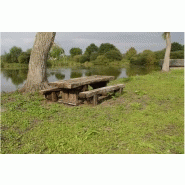 Table de pique-nique champêtre / bois
