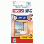 Tesa INSECT STOP H&L Fly Screen Premium Windows - moustiquaire avec ruban crochet et boucle solide, peut être retiré sans laisser de résidu - 130 c