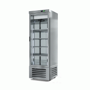 Vitrine murale négative TITAN 1 porte - EST-SB-077-V - 720 mm x 806 mm x 2122 mm - 4 niveaux inox - froid ventilé - -15°C à -18°C