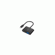 Adaptateur Hama USB-C vers HDMI et VGA 4K Full HD 1080p - noir 200313