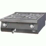 Bain-marie électrique gamme 900 avec 4 bacs gn 2/3 profondeur 150 m... - PBMP9E80