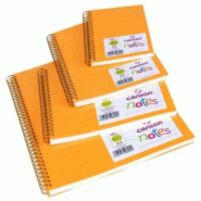 CANSON Lot de 5 Carnet de notes 50 feuilles A4 120g/m², couv. Polypro coloris orange - 3148951277106