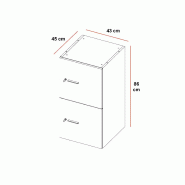 Casiers de rangement modulaires - QUADRIFOGLIO - A clé, 2 x 2 cases_0