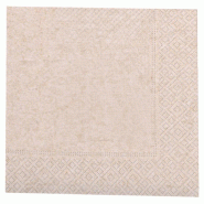 Firplast Serviette 30x30 ouate 2 plis nature / kraft (x4800) - beige 3700466024851