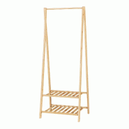 Helloshop26 - Portant à vêtements bambou 150 x 60 x 40 cm naturel 03_0008147 - Bambou 3001917282722