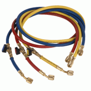 Lot de 3 flexibles avec vannes 45°  1/4" - 5/16" COR25816