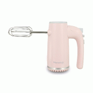 Menastyl - Batteur électrique retro en plastique et acier inoxydable rose - 3256391050231