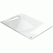 Nobo - Mini Tableau Memo Transparent Effaçable pour Bureau, Poignée Intégrée, Acrylique, A4, Facile à Effacer, 210 x 297 mm, Feutre Marqueur Incl