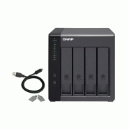QNAP TR-004 Boîtier de disques de stockage Boîtier disque dur/SSD Noir 2.5/3.5"