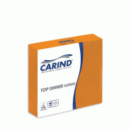 Serviettes Carind 38×38, lot de 40x42, 1/4, 2 plis, orange - orange papier 8011576001034