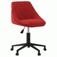 VidaXL Chaise Pivotante De Salle à Manger Rouge Bordeaux Velours - rouge 3089038 VidaXL Chaise Pivotante De Salle à Manger Rouge Bordeaux Velours - rouge 3089038
