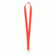 25x Corde / Lanière rouge avec crochet métallique pivotant - 8412536807220