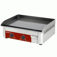 Diamond - Plaque à snacker électrique, double, surface émaillée - réf. FTE-60/SS - gris inox AKS-FTE-60/SS