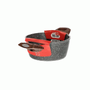Mamù Cocotte à deux poignées, induction, extra épaisse, 16 cm, FASINCAS2MXXXX16 - gris aluminium FASINCAS2MXXXX16