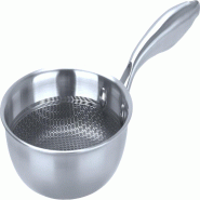 METRO PROFESSIONAL Poêle à frire Tri-Ply, acier inoxydable, adapté à l'induction, Ø 20 cm, structure en nid d'abeille, revêtement antiadhésif -