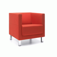 Fauteuil Vancouver Lite pied métal et assise confortable rembourrée Fauteuil Vancouver Lite pied métal et assise confortable rembourrée