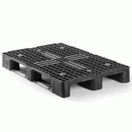 Palette plastique 800 X 1200, médium, stable, ergonomique et robuste - CUQP1208MR3RR Palette plastique 800 X 1200, médium, stable, ergonomique et robuste - CUQP1208MR3RR