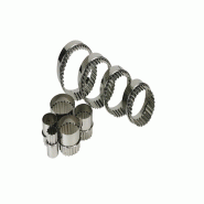Schneider - Ensemble d'emporte-pièces double 9 pièces, acier inoxydable, épaisseur du matériau : 0,4 - 0,5 mm - inox 199520