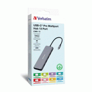 Verbatim CMH-13 USB Type-C 10000 Mbit/s Argent