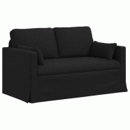 VidaXL Canapé Noir 139 x 78 x 80 cm tissu Modèle Solaris Concept - 42024357
