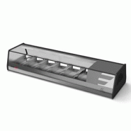 Vitrinette réfrigérée Snack avec couvercle plat en verre droit 6*GN Fagor Professional