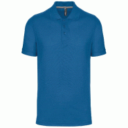 WK Designed To Work Polo manches courtes homme Light Royal Blue S 65% Polyester | 35% Coton - S 3663938184487