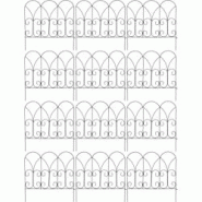 Bordure de jardin métal volutes Lot de 12 Esschert Design - noir 3700866379773 Bordure de jardin métal volutes Lot de 12 Esschert Design - noir 3700866379773